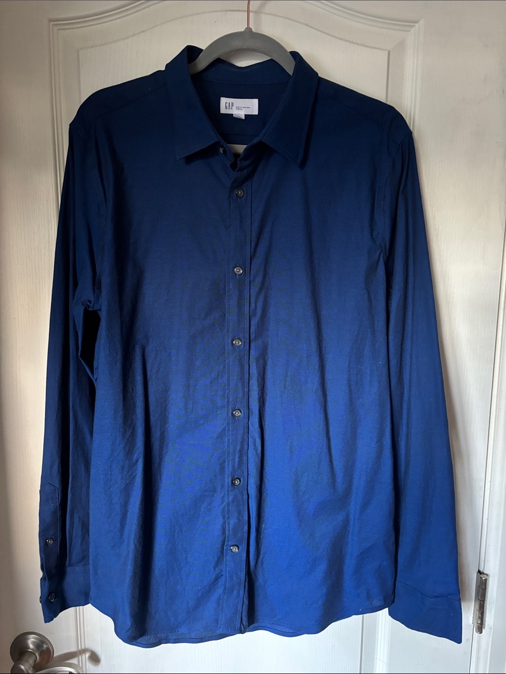 GAP Slim Fit Stretch Shirt - Dark Blue